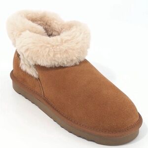 Style & Co. Tan Shearling Ankle Booties